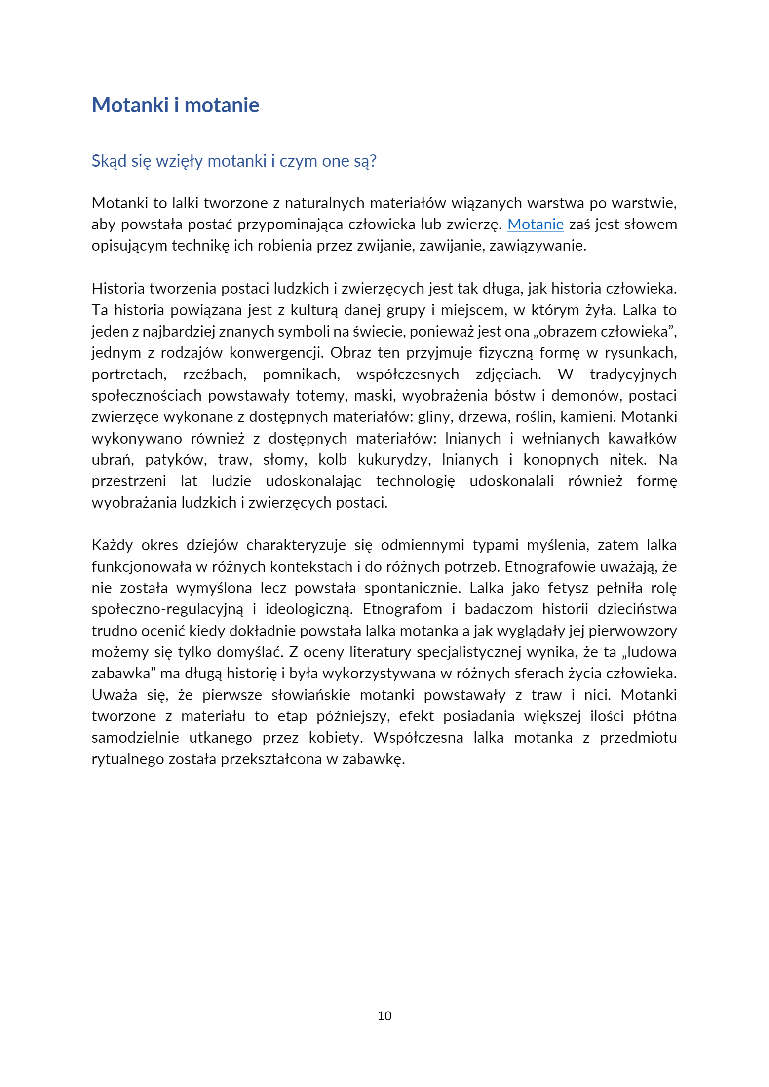 MOTECZNIK – AGRARNE KOŁO ROKU PROGRAM ANIMACYJNO-E - strona 10