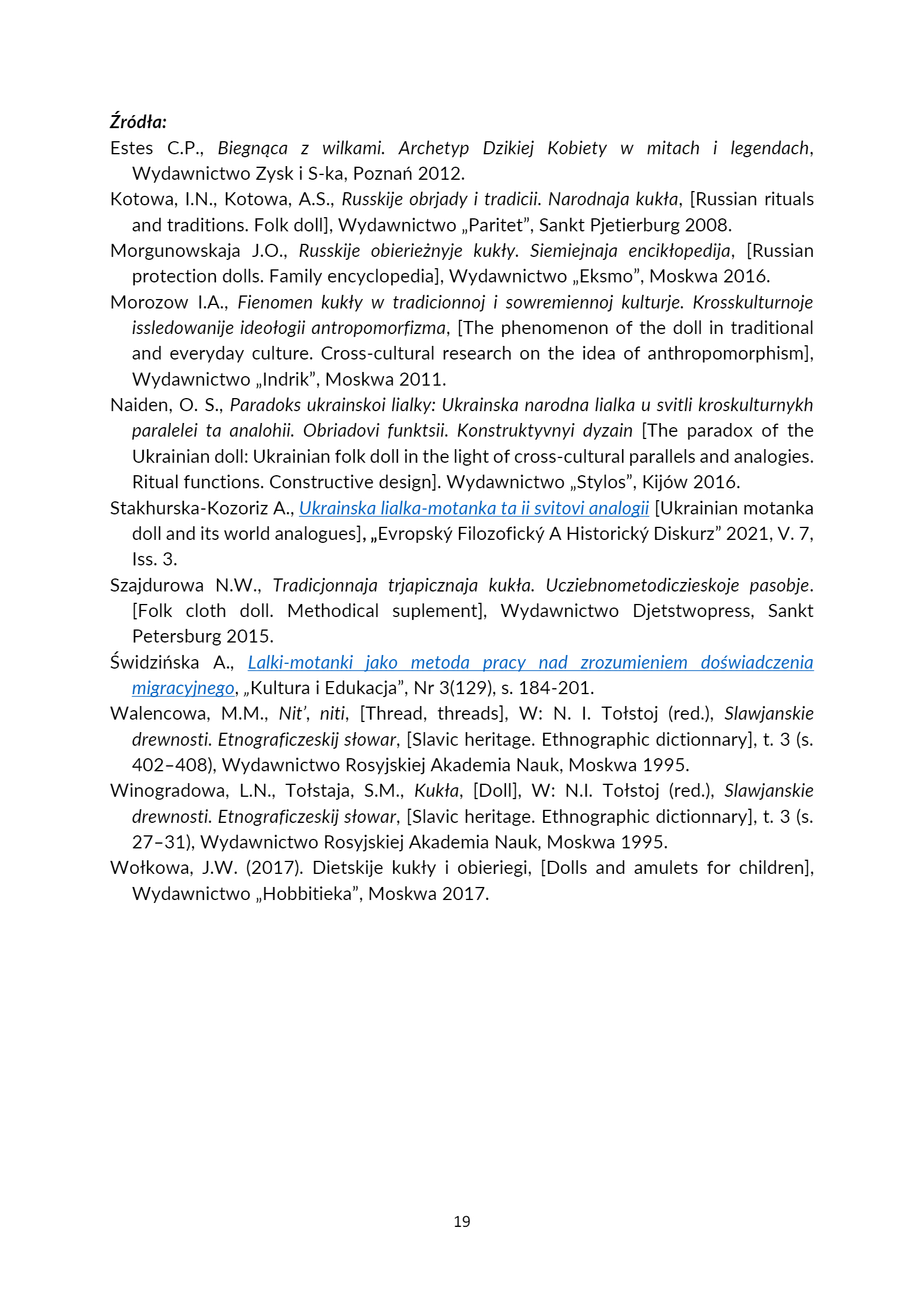 MOTECZNIK – AGRARNE KOŁO ROKU PROGRAM ANIMACYJNO-E - strona 19