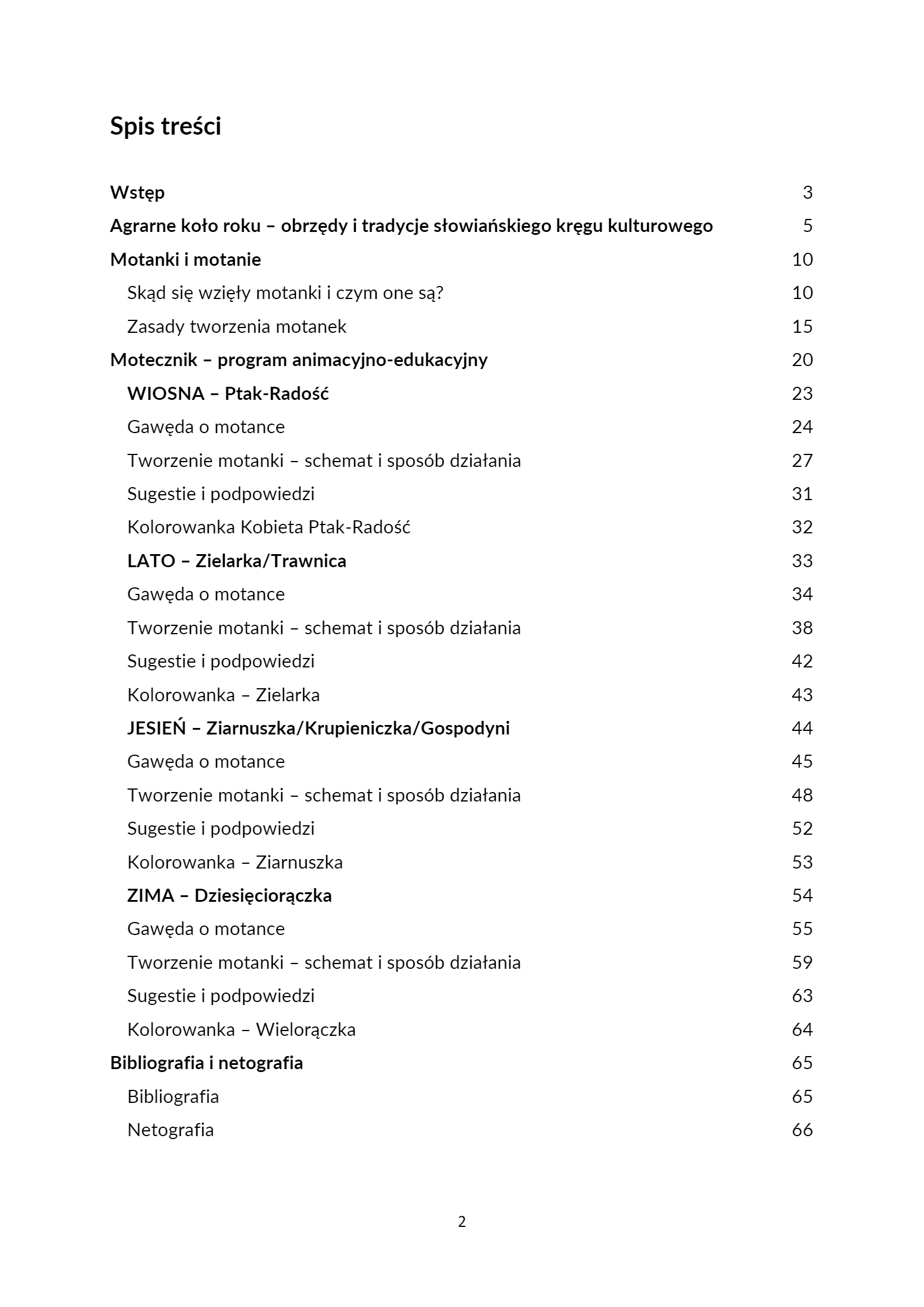 MOTECZNIK – AGRARNE KOŁO ROKU PROGRAM ANIMACYJNO-E - strona 2