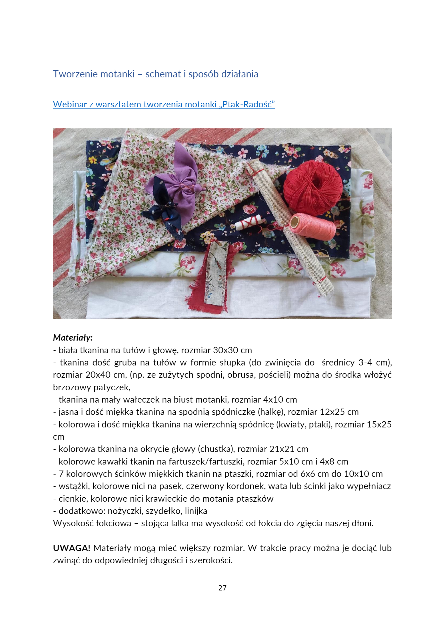 MOTECZNIK – AGRARNE KOŁO ROKU PROGRAM ANIMACYJNO-E - strona 27