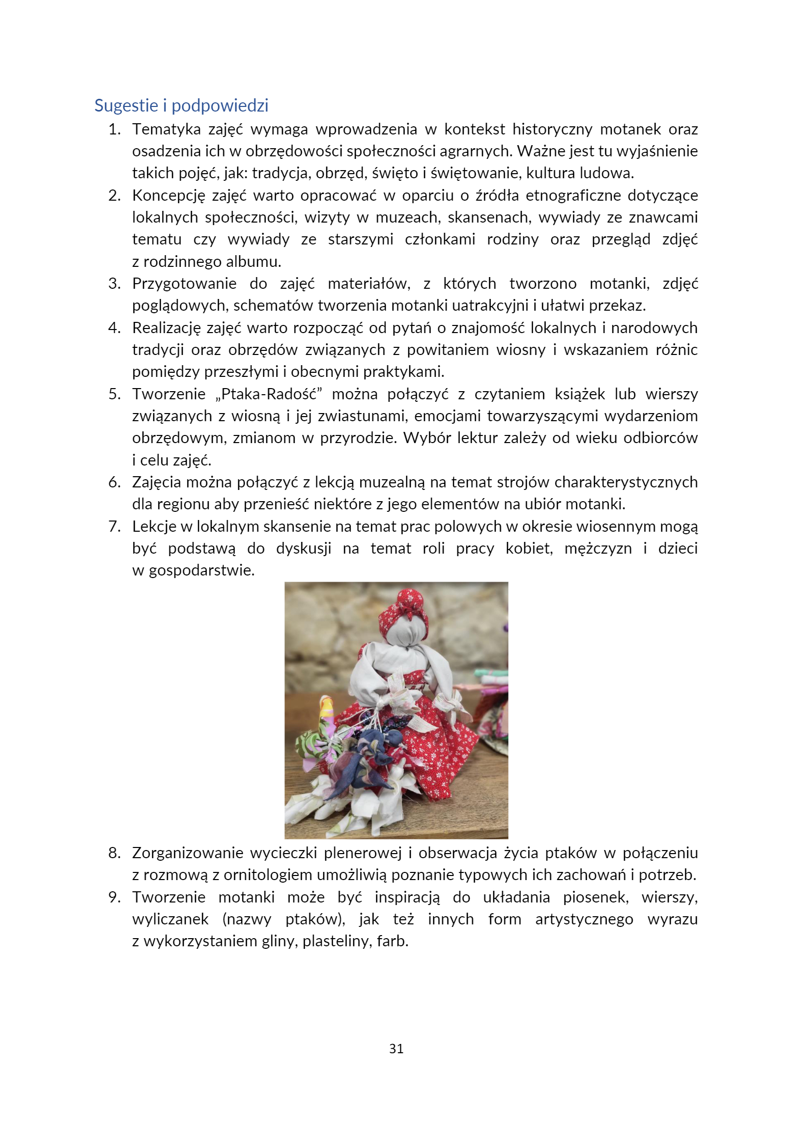 MOTECZNIK – AGRARNE KOŁO ROKU PROGRAM ANIMACYJNO-E - strona 31