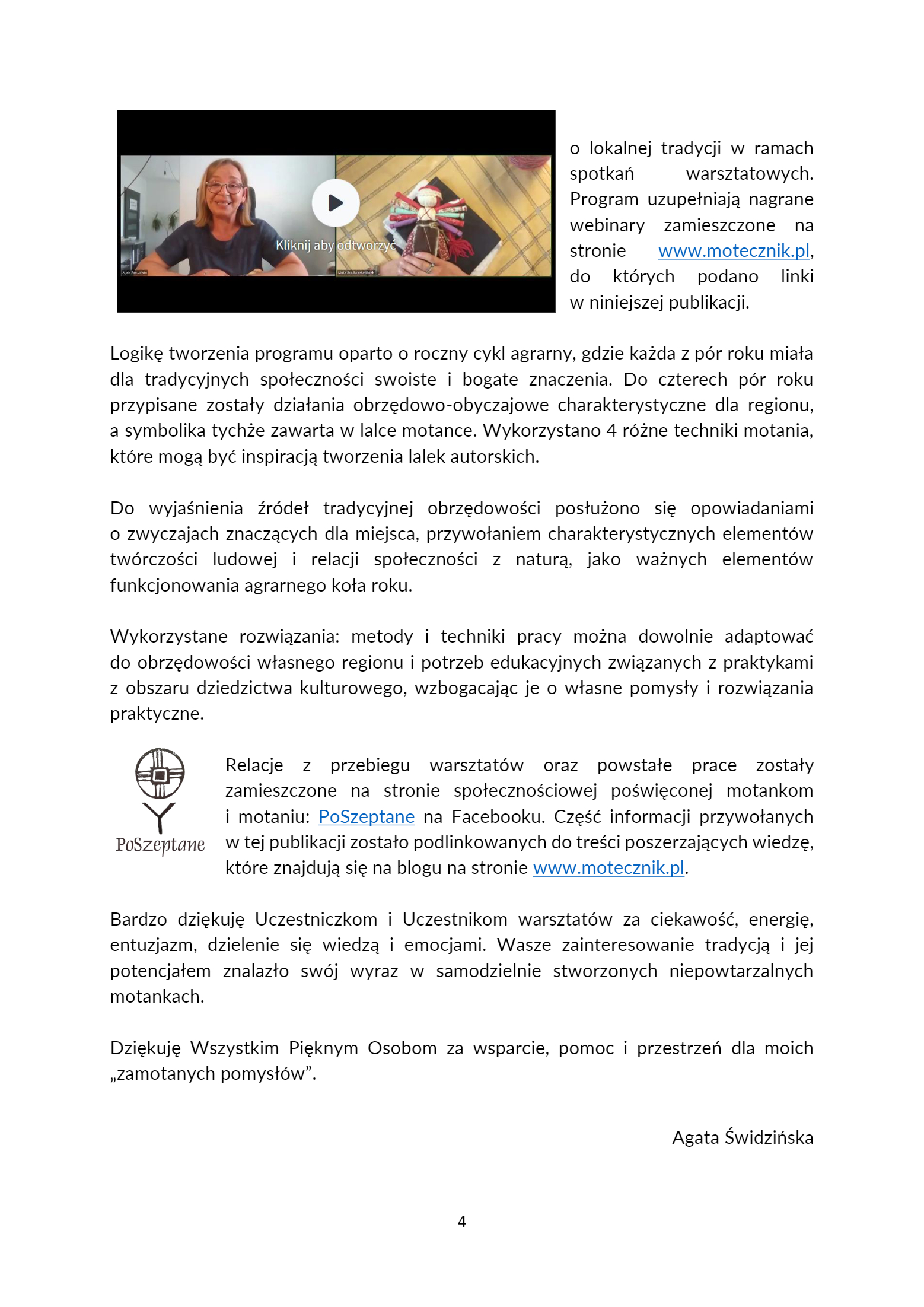 MOTECZNIK – AGRARNE KOŁO ROKU PROGRAM ANIMACYJNO-E - strona 4