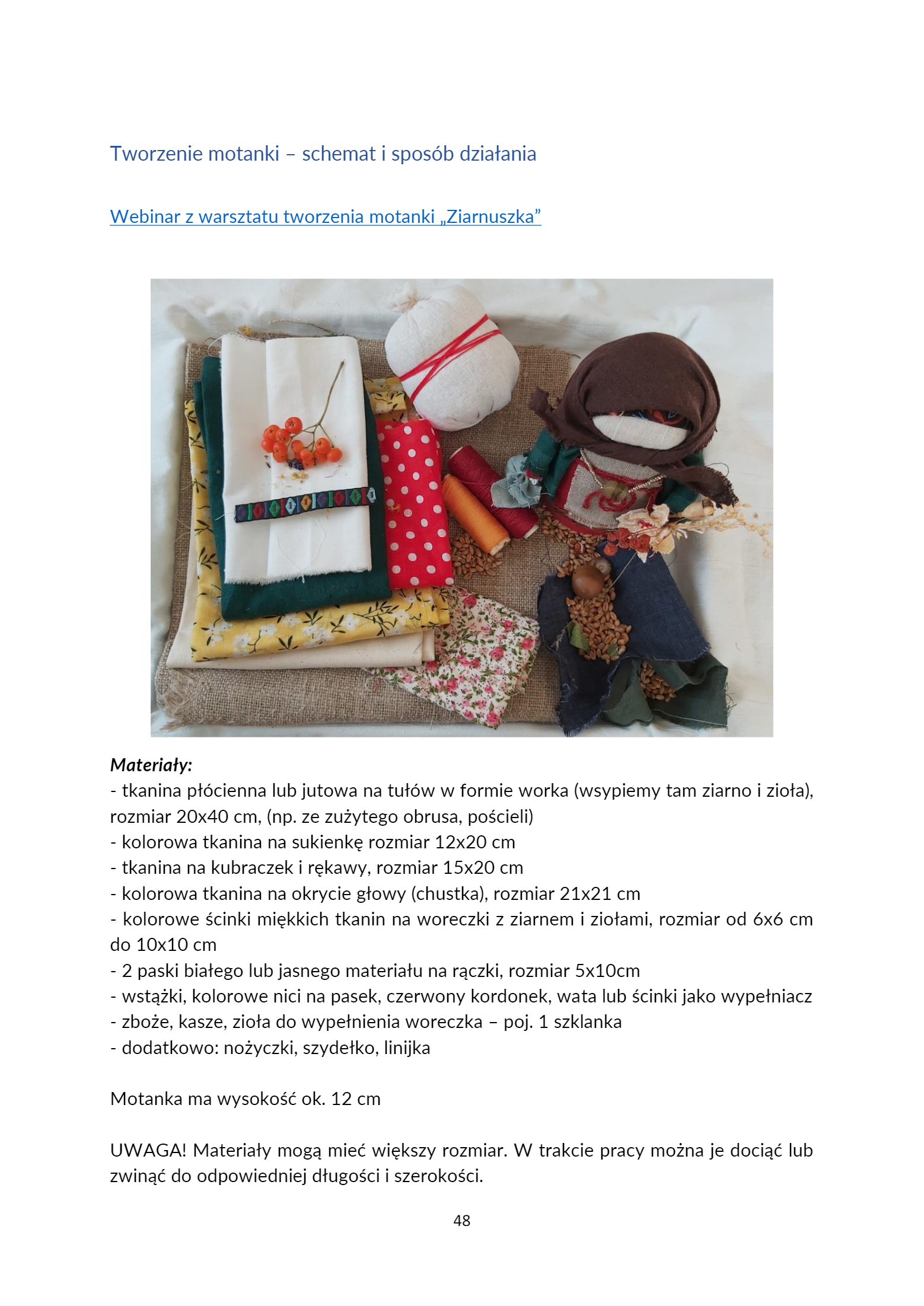 MOTECZNIK – AGRARNE KOŁO ROKU PROGRAM ANIMACYJNO-E - strona 48